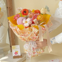 Kertas dinding bunga kertas kneed tangan kertas Sydney hilang romantis 38g bahan buatan tangan Diy tebal
