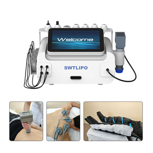 Masajeador de compresión de aire de grado médico con 8 cámaras para drenaje linfático, máquina de presoterapia para cuerpo completo, piernas y brazos. - Product Image 1