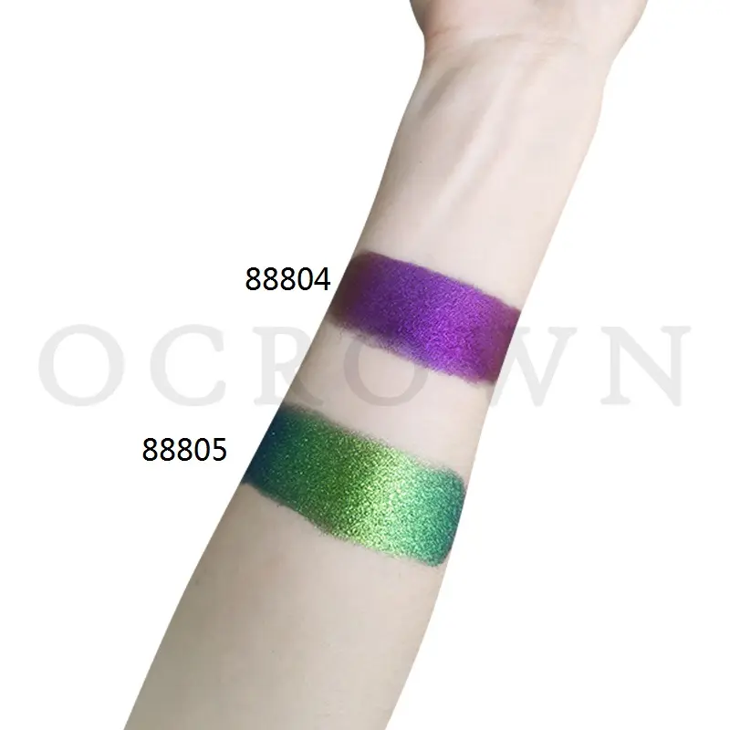 Chameleon pigment powder color shifting with different angle made of mica nail art eye shadow ceramics coating body art