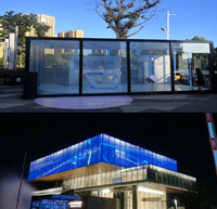 Fenêtre intérieure en verre transparent LED film display P3.91 mall Bar Glass Led Transparent panneau Display Screen