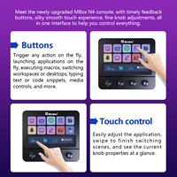 MiraBox N4 Stream Deck de Creator's Choice - 10 touches LCD dynamiques, écran tactile, 4 boutons - Parfait pour OBS, DaVinci, Adobe, prêt pour l'OEM