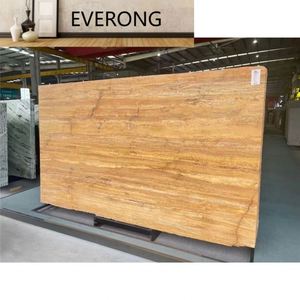 Travertino Amarillo Turco Pulido, Corte Cruzado, EVab, <span class=keywords><strong>Bonitas</strong></span> Baldosas <span class=keywords><strong>de</strong></span> Travertino Dorado y EVab Hecho en Turquía - Product Image 1