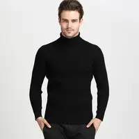 सर्दियों के कपड़े के लिए पुरुषों crochet हाथ केबल oem व्यथित बुनना पत्र कस्टम jacquard बुनना स्वेटर बंद गले बुना हुआ स्वेटर