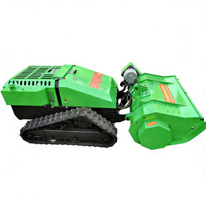 เครื่องตัดหญ้าแบบรีโมทคอนโทรลสำหรับพื้นที่ลาดชัน ใช้เครื่องยนต์เบนซิน แบบตีนตะขาบ สำหรับการล้างพื้นที่ป่าไม้และการกำจัดวัชพืช - Product Image 6