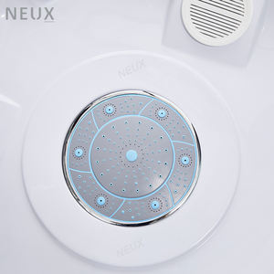 Marco de aluminio 4mm Puerta corredera de vidrio templado Hidromasaje Baño Ducha Cabina de Ducha - Product Image 4