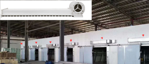<span class=keywords><strong>Rideau</strong></span> d'air Porte d'entreposage frigorifique <span class=keywords><strong>Rideau</strong></span> d'air industriel commercial spécial à grand volume d'air - Product Image 5