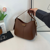 Nouveau design 2027 – Sac bandoulière décontracté grande taille pour téléphone, couleur unie, sac à main carré simple avec fermeture éclair pour femme