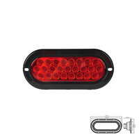 Haute Qualité IP65 12v 24v 6 pouces Ovale Led Camion Feu Arrière Led Remorque Lumière