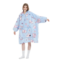 Confortable confort personnalisé coréen chauffage portable polaire à capuche couverture jeter surdimensionné à capuche pour adultes-OEKO-TEX certifié personnalisé