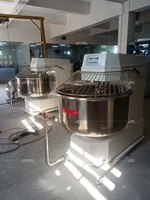Mélangeur à spirale 50kg/80kg, mélangeur basculant entièrement automatique pour farine, haute productivité, équipement de boulangerie motorisé