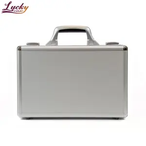 Aluminum Case With Foam Aluminum Storage Toolbox Silver Aluminum Hard Case With DIY Foam Insert