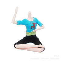 OEM/ODM Corps de poupée en plastique à l'échelle 1/6, 30 cm, corps de yoga, 26 articulations mobiles, peau blanche, poupée BJD nue, grande poitrine, figurine