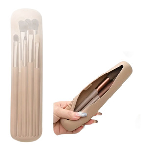 Organizador de Brochas de Maquillaje de Silicona, Moderno y Minimalista, Portátil, Impermeable, Plegable, Estuche para Lápices de Cejas, Bolsa de Almacenamiento - Product Image 5