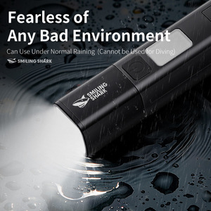 Smiling Shark <b>Flashlight</b> <b>Rechargeable</b> Led White Light Outdoor Waterproof With Dimmer - Product Image 1
