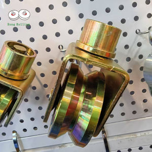 <span class=keywords><strong>Roulettes</strong></span> <span class=keywords><strong>pour</strong></span> <span class=keywords><strong>portail</strong></span> <span class=keywords><strong>coulissant</strong></span> de 4 pouces avec rainure en V et support extérieur, épaisseur de roue 30 mm - Product Image 2