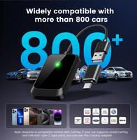 Adaptateur sans fil CarPlay Android Auto 2 en 1 Adaptateur sans fil Ai Box Convertir câblé en sans fil CarPlay Dongle Plug