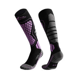 Chaussettes de compression chaudes d'hiver pour hommes et femmes, cyclisme professionnel, alpinisme et course à pied, chaussettes hautes jusqu'à la cuisse - Product Image 3