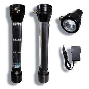 Lampe de <span class=keywords><strong>camping</strong></span> LED portable étanche auto-défense en alliage d'aluminium lampe de poche USB rechargeable panneau solaire pour la pêche en voiture - Product Image 1