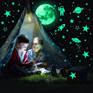 Tùy chỉnh pegatina sáng Sticker chết cắt promo trẻ em Vinyl nhãn không thấm nước phát sáng trong bóng tối Sticker đêm <span class=keywords><strong>Glow</strong></span> Stickers - Product Image 6