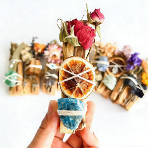 Incienso Aromático de Lavanda y Rosa, Varillas de Incienso de Madera Natural con Cristales, Palo Santo, Set de Regalo Festivo, Regalos para Damas de Honor, Decoración del Hogar - Product Image 4