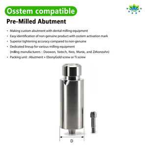Strumento per Abutment Pre-Fresato Osstem in Lega di Titanio, Personalizzabile per Laboratorio Dentale, Sistema di Impianti CAD CAM OEM ODM, Materiali di Consumo - Product Image 3