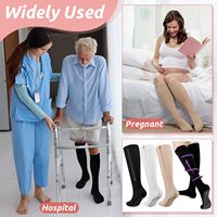 Chaussettes de compression avec logo personnalisé, fermeture éclair, haute qualité, anti-humidité, résistantes aux coupures, pour la maternité et le sport
