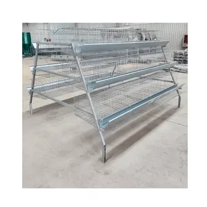 Galvanized Q 235 Wire Egg Cage Layer Chicken Cages For Malaysia Poultry Farm