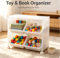 Étagère de rangement de bureau multicouche avec tiroirs pour épices, livres d'enfants, fournitures scolaires et de salle de bain, pour un rangement facile sur le bureau d'étude