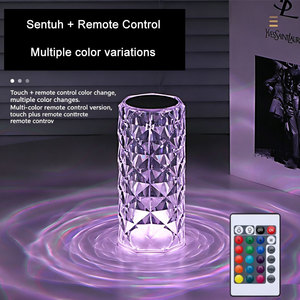 Lampe de bureau LED Rose Ambiance avec veilleuse, trois options de couleur, intensité réglable, commande tactile pour chambre à coucher - Product Image 3