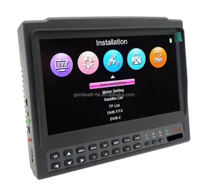 Monitor Tester Kamera CCTV Genggam Output DC 12V 7 "dengan Pencari Satelit Digital, Penganalisis Spektrum