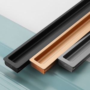 Modern Aluminium Invisible Drawer Cabinet Handles New Trends <b>for</b> <b>Dresser</b> Bedroom Wholesale <b>for</b> Mobile Car Kitchen Furniture - Product Image 6