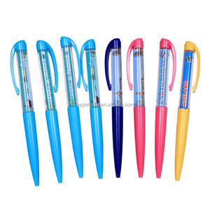 Stylo à bille en plastique PVC avec clip en plastique liquide, écriture ultra-fluide, emballage personnalisé avec graphique 2D, cadeau authentique - Product Image 2