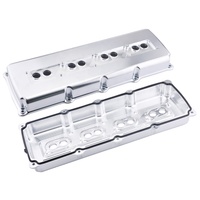 Couvercles de soupape en aluminium billetté pour 05-19 Dodge Hemi 5.7L 6.1L 6.4L Finition argentée-Compatible avec les modèles H100 et Vision
