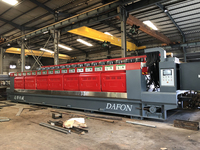 Lini Produksi Pemolesan Batu Otomatis 126.6kW 380V Peralatan Finishing Permukaan Granit Marmer