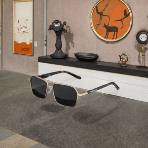 Gafas de Sol Polarizadas Rectangulares <span class=keywords><strong>KINGSEVEN</strong></span>, Último Modelo, Protección UV400, Color Blanco Aluminio Rojo 9201, para Conducir al Aire Libre - Product Image 3