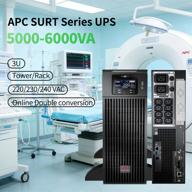APC SRT6KRMXLI Smart UPS Online 6KVA 6KW 230V Rackmount 4U Rack Online UPS Power