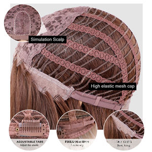Peluca de Cabello Sintético Suave de Alta Densidad al por Mayor, Larga y Lisa, Diseño Pre-Enlazado Ecológico, Capas Minimalistas para Uso Diario - Product Image 5