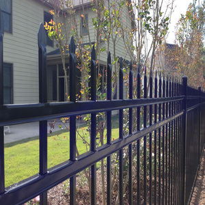 Clôture en métal moderne bon marché panneaux de clôture en <span class=keywords><strong>fer</strong></span> forgé à piquets galvanisés clôture en métal de 6 pieds - Product Image 4