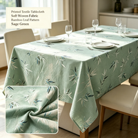 Tissu Jacquard Tissé 100% Polyester, Résistant à la Déchirure, Écologique, Élégant, Largeur 98 pouces, pour Tapisserie et Nappe de Table d'Événement, Fourniture Directe Usine