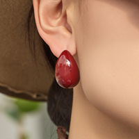 Pendientes de Acero Inoxidable con Esmalte en Forma de Lágrima para Mujer, Estilo Bohemio, Coloridos, Colgantes, Joyería de Moda, Regalo para Ella, Uso Diario
