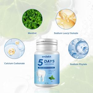 Fabrik Hersteller Großhandel 5 Tage Private Label Flecken entfernen Organic Mint Flavor Teeth White ning Powder - Product Image 4