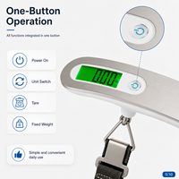 Balance électronique numérique portable de poche avec écran LCD, capacité 50 kg, pour bagages et valises, idéale pour l'aéroport - Offre Spéciale