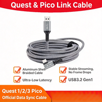 Kabel Link Quest3 PICO3/4 Kabel Streaming Steam VR untuk Komputer Host 3m 5m