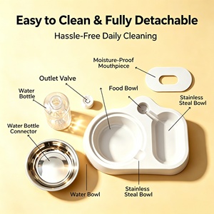 Comedero y Bebedero Automático de Plástico de Doble Uso, Impermeable, <span class=keywords><strong>para</strong></span> Perros, Gatos y Animales Pequeños, Suministros al por Mayor - Product Image 2