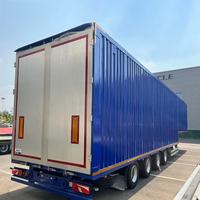 Semi-remorque fourgon sec Chitu 53 pieds de long, plaque d'acier blindée pour l'Amérique du Nord, charge utile maximale 70 000 kg, 3 essieux, capacité 60 tonnes, excellente qualité