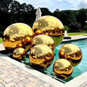 Event Decoration PVC Nightclub Inflatable <b>Balloon</b> Party Wedding Gold Silver Floating Sphere Mirror Ball <b>Customized</b> Decoration In - Product Image 1