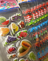 Autocollants 3D de dessins animés, autocollants stéréo à bulles, autocollants imperméables pour ordinateur portable, skateboard, téléphone portable, bagages, guitare, décoration