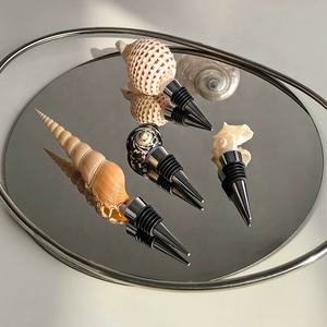 Bouchon de bouteille en forme de coquille, nouveauté, conserve l'arôme des bouteilles de liqueur infusée, champagne et <span class=keywords><strong>vin</strong></span>, bouchon en forme de coquille de conque - Product Image 2