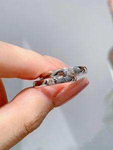 PT950 Wedding Band Sets for <b>Couples</b>, Matching His & Hers <b>Rings</b>, Natural Diamond Inlaid, Certified with Free Engraving - Product Image 5