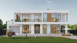 Conception 3D villa préfabriquée maison structure en acier cadre petites maisons villa en acier léger maisons <span class=keywords><strong>de</strong></span> 5 chambres à coucher avec une remise énorme - Product Image 2